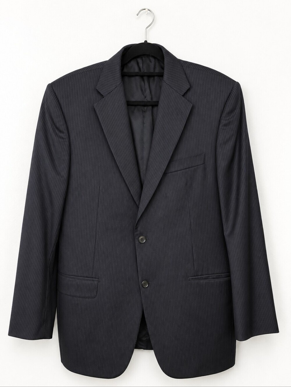 Hickey Freeman Neiman Marcus 100% Worsted Wool Pinstripe Blazer 44R